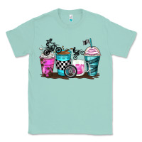 Seafoam motocross coffee cups Classic Tee - Zillion Design Studio