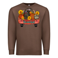 Chestnut thankful turkey truck Premium Sweatshirt - AdoDesignShop