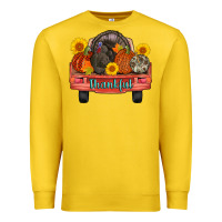 Lemon thankful turkey truck Premium Sweatshirt - AdoDesignShop