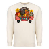 Sandshell thankful turkey truck Premium Sweatshirt - AdoDesignShop