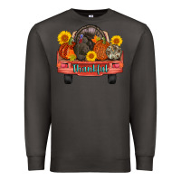 Smoke thankful turkey truck Premium Sweatshirt - AdoDesignShop