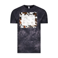 Cloud Black black and brown cowhide Vintage Tee - RanaPortraitStore
