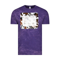Cloud Purple black and brown cowhide Vintage Tee - RanaPortraitStore