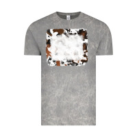 Cloud Rock black and brown cowhide Vintage Tee - RanaPortraitStore