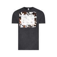 Black And Brown Cowhide Vintage Tee | Teevron