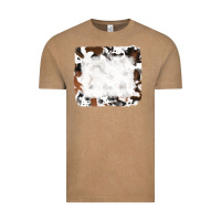 Vintage Coffee black and brown cowhide Vintage Tee - RanaPortraitStore