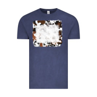 Vintage Denim black and brown cowhide Vintage Tee - RanaPortraitStore