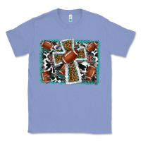 Colony Blue football cross aztec leopard background Classic Tee - RanaPortraitStore