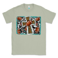 Matcha football cross aztec leopard background Classic Tee - RanaPortraitStore