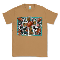 Toasted Coconut football cross aztec leopard background Classic Tee - RanaPortraitStore