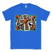 True Royal football cross aztec leopard background Classic Tee - RanaPortraitStore