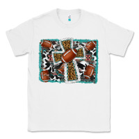 White football cross aztec leopard background Classic Tee - RanaPortraitStore