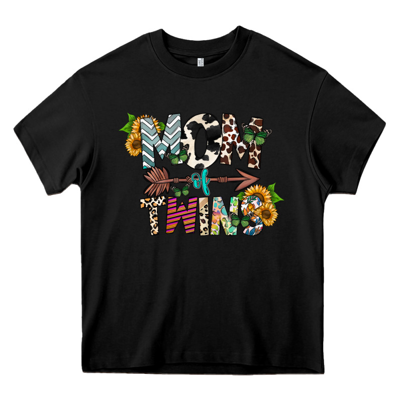 Mom Of Twins Heavy Core Tee by CowhideDigitalArt | Teevron