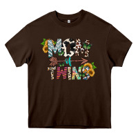 Chocolate Brown mom of twins Heavy Core Tee - CowhideDigitalArt