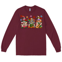 Burgundy Mexican Gnomes Long Sleeve Tee - texasbilliewilder