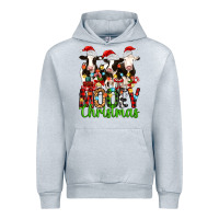 Heather Grey christmas three cows mooey christmas Urban Hoodie - MaliasSmallBusiness