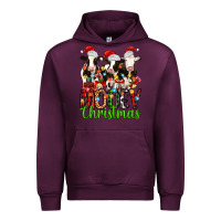Mauve Wine christmas three cows mooey christmas Urban Hoodie - MaliasSmallBusiness