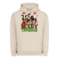 Pigment French Oak christmas three cows mooey christmas Urban Hoodie - MaliasSmallBusiness