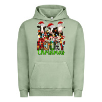 Pigment Oil Green christmas three cows mooey christmas Urban Hoodie - MaliasSmallBusiness