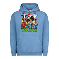 Pigment Pebble Blue christmas three cows mooey christmas Urban Hoodie - MaliasSmallBusiness
