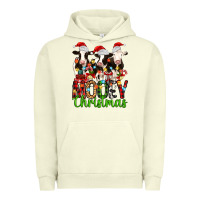 Pigment Pistachio christmas three cows mooey christmas Urban Hoodie - MaliasSmallBusiness