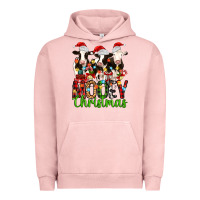 Pigment Salmon christmas three cows mooey christmas Urban Hoodie - MaliasSmallBusiness