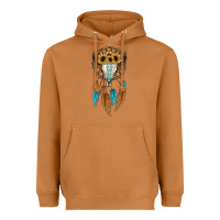 Meerkat dreamer catcher bull skull Heavyweight Hoodie - JahusDesignShop