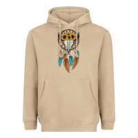 Mushroom dreamer catcher bull skull Heavyweight Hoodie - JahusDesignShop