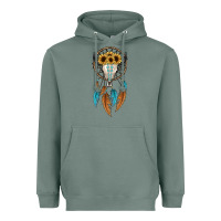 Sage dreamer catcher bull skull Heavyweight Hoodie - JahusDesignShop