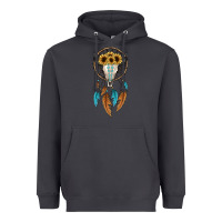 Smoke dreamer catcher bull skull Heavyweight Hoodie - JahusDesignShop