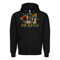 Black be kind Zipper Hoodie - CowhideDigitalArt