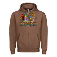 Chestnut be kind Zipper Hoodie - CowhideDigitalArt