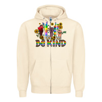 Sandshell be kind Zipper Hoodie - CowhideDigitalArt