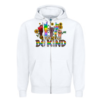 White be kind Zipper Hoodie - CowhideDigitalArt