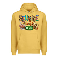 Antique Gold service mode on woman version Premium Hoodie - NancyCooperArtShop