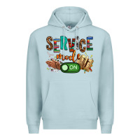 Blue Mist service mode on woman version Premium Hoodie - NancyCooperArtShop