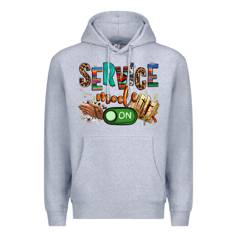 Service Mode On Woman Version Premium Hoodie by NancyCooperArtShop | Teevron