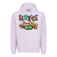 Lilac service mode on woman version Premium Hoodie - NancyCooperArtShop