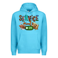 Ocean Blue service mode on woman version Premium Hoodie - NancyCooperArtShop