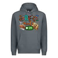 Rock service mode on woman version Premium Hoodie - NancyCooperArtShop