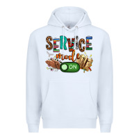 White service mode on woman version Premium Hoodie - NancyCooperArtShop