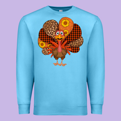 Thanksgiving Turkey Premium Sweatshirt Designed By Adodesignshop