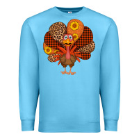 Ocean Blue thanksgiving turkey Premium Sweatshirt - AdoDesignShop