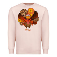 Pale Pink thanksgiving turkey Premium Sweatshirt - AdoDesignShop