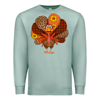 Seafoam thanksgiving turkey Premium Sweatshirt - AdoDesignShop
