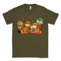 Army Green fall coffee cups Classic Tee - Zillion Design Studio