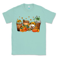 Seafoam fall coffee cups Classic Tee - Zillion Design Studio
