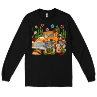 Black Mexican Gnome Truck Long Sleeve Tee - texasbilliewilder