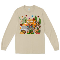 Mushroom Mexican Gnome Truck Long Sleeve Tee - texasbilliewilder