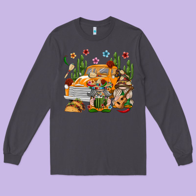 Mexican Gnome Truck Long Sleeve Tee Designed By Texasbilliewilder
